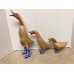 Dcuk Wooden Duck Ornament Mantle Piece Blue Wellies Lot of 3   183215106816
